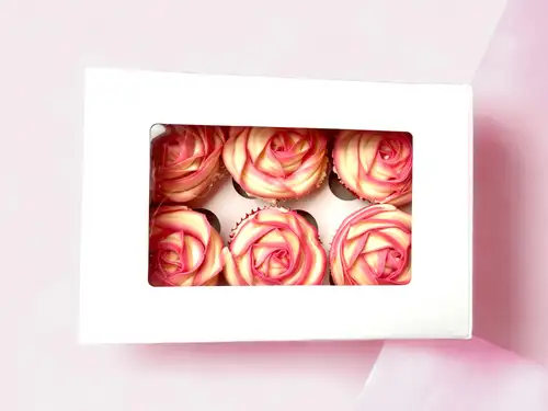 Assorted decorated cupcakes