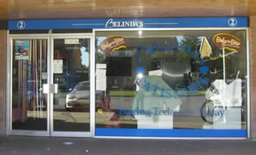Belinda's Bakery shop front in Poulner, Ringwood